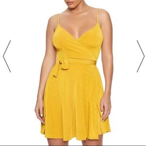 Naked Wardrobe Let’s Wrap It Up slinky mini dress. True wrap style.